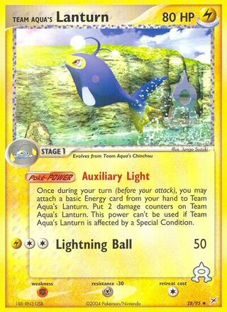 Team Aqua's Lanturn 28/95 - Team Magma vs Team Aqua