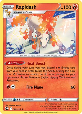 Rapidash 022/195 - Silver Tempest