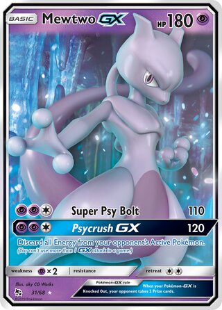 Mewtwo-GX 31/68 - Hidden Fates