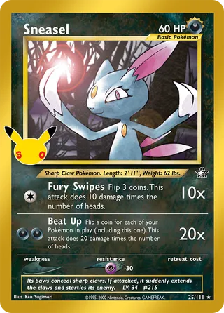 Sneasel 25/111 - 30th Celebration