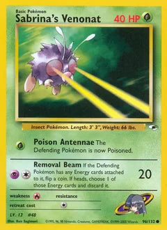 Sabrina's Venonat 96/132 - Gym Heroes