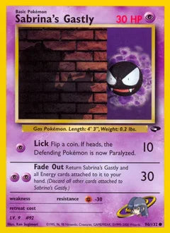 Sabrina's Gastly 96/132 - Gym Challenge