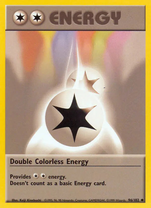 Double Colorless Energy 96/102 - Base Set (1st Edition)