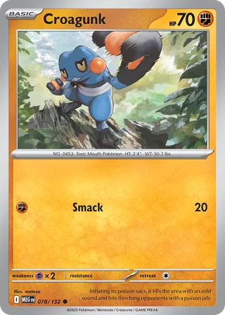Croagunk 078/132 - Mega Evolution Base