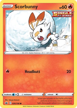 Scorbunny 026/198 - Chilling Reign