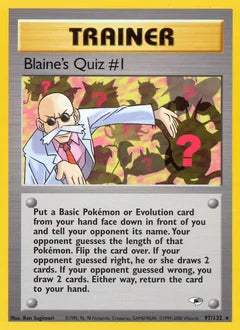 Blaine's Quiz #1 97/132 - Gym Heroes