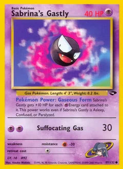 Sabrina's Gastly 97/132 - Gym Challenge