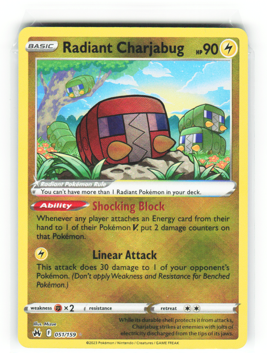 Radiant Charjabug 051/159 - Crown Zenith