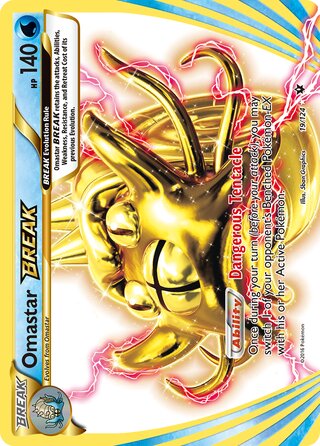 Omastar BREAK 19/124 - Fates Collide