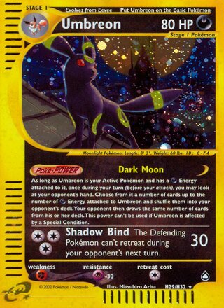 Umbreon H29/H32 - Aquapolis