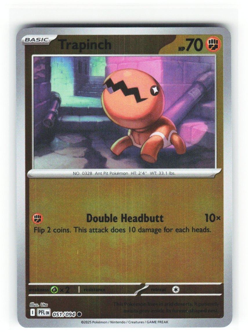 Trapinch 051/094 - Phantasmal Flames - NM (ID: 53133549873218) - front