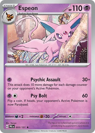 Espeon 033/131 - Prismatic Evolutions