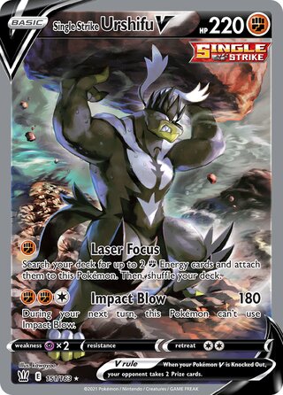 Single Strike Urshifu V 151/163 - Battle Styles