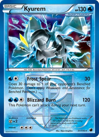 Kyurem 31/116 - Plasma Freeze