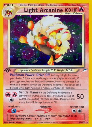 Light Arcanine 12/105 - Neo Destiny
