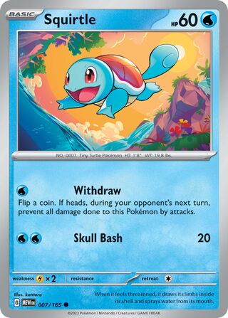 Squirtle 007/165 - Scarlet & Violet 151