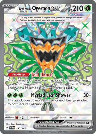 Teal Mask Ogerpon ex 190/167 - Twilight Masquerade