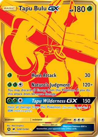 Tapu Bulu-GX SV91/SV94 - Hidden Fates