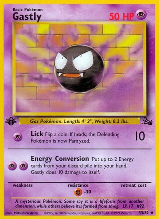 Gastly 33/62 - Fossil