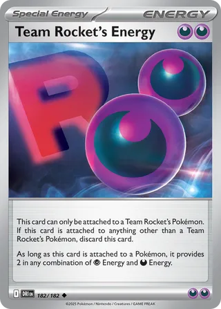 Team Rocket's Energy 182/182 - Destined Rivals