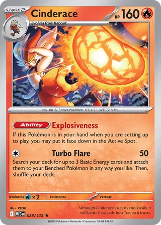 Cinderace 028/132 - Mega Evolution Base