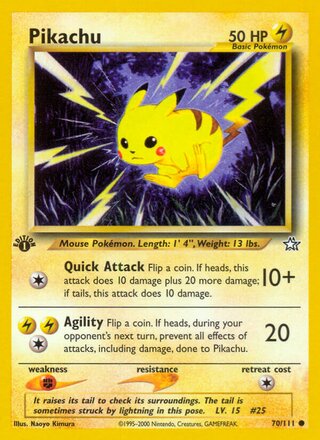 Pikachu 70/111 - Neo Genesis