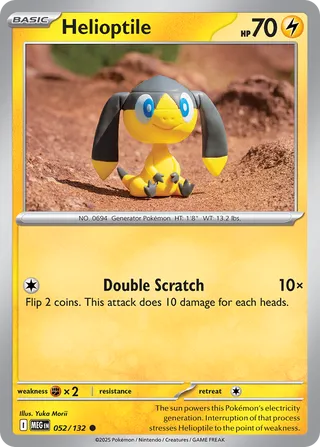 Helioptile 052/132 - Mega Evolution Base