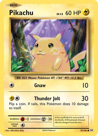 Pikachu 35/108 - Evolutions
