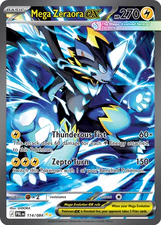 Mega Zeraora ex 114/084 - Pitch Black