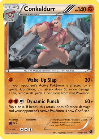 Conkeldurr 67/146 - XY Base