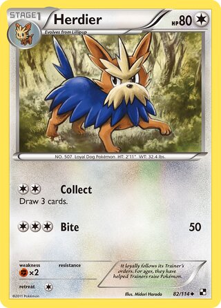 Herdier 82/114 - Bllack & White Base