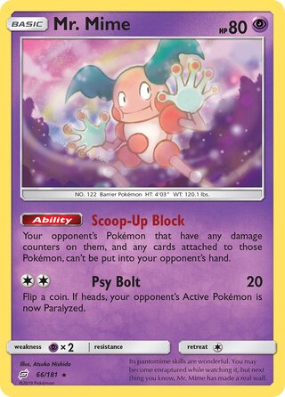 Mr. Mime 66/181 - Team Up