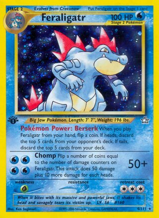 Feraligatr 4/111 - Neo Genesis