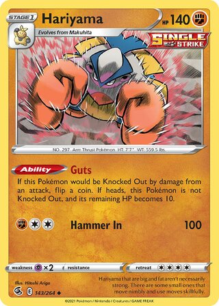 Hariyama 143/264 - Fusion Strike