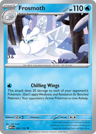 Frosmoth 043/132 - Mega Evolution Base