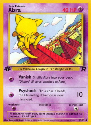 Abra 49/82 - Team Rocket