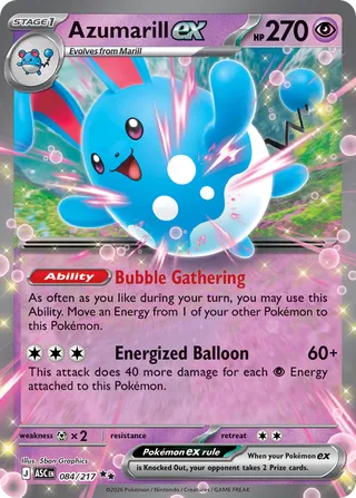 Azumarill ex 084/217 - Ascended Heroes