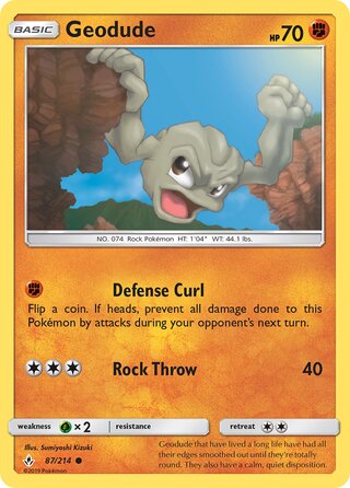 Geodude 87/214 - Unbroken Bonds