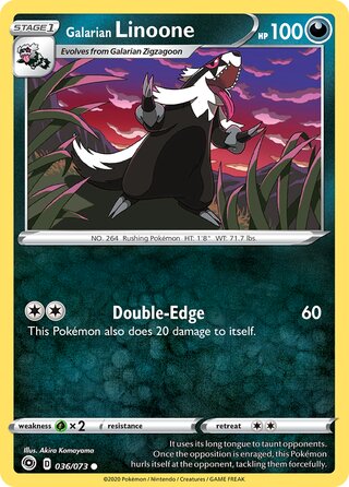 Galarian Linoone 036/073 - Champion's Path