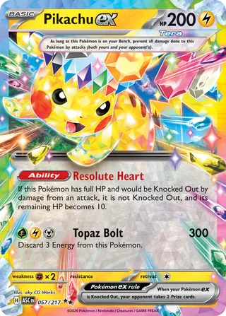 Pikachu ex 057/217 - Ascended Heroes