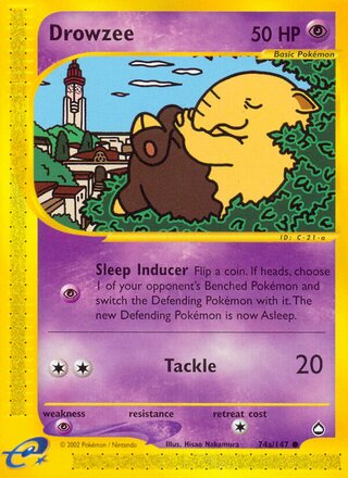 Drowzee 74b/147 - Aquapolis