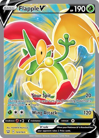 Flapple V 143/163 - Battle Styles