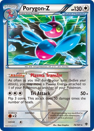 Porygon-Z 74/101 - Plasma Blast