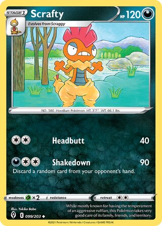 Scrafty 099/203 - Evolving Skies
