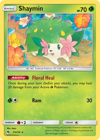 Shaymin 33/214 - Lost Thunder