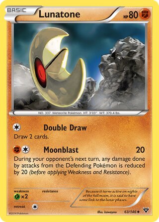 Lunatone 63/146 - XY Base