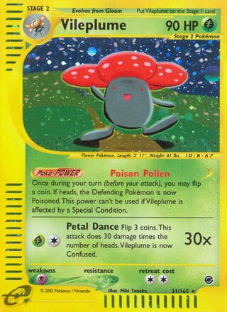 Vileplume 31/165 - Expedition Base Set
