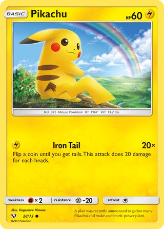 Pikachu 28/73 - Shining Legends