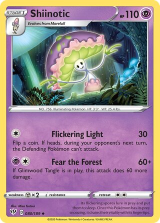 Shiinotic 080/189 - Darkness Ablaze