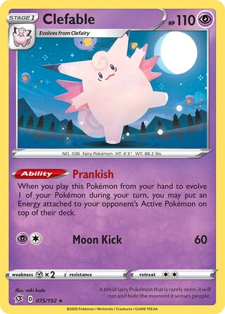 Clefable 075/192 - Rebel Clash